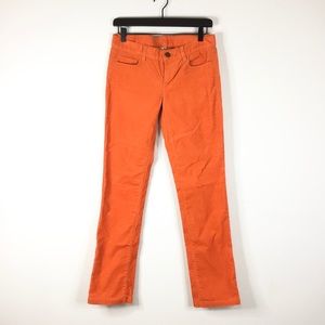 J. Crew orange corduroy pants